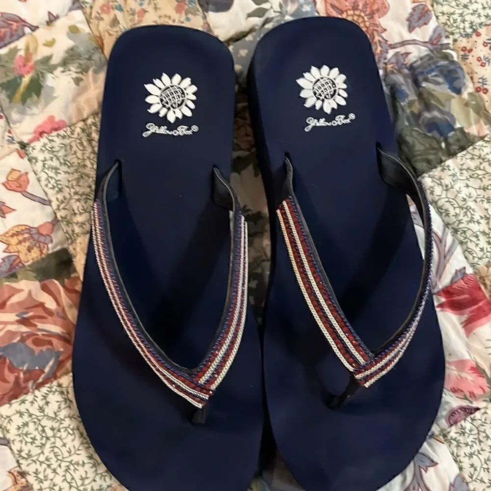 Yellow box sandals  